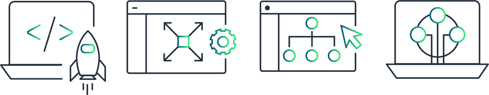 Illustration of the various benefits of building AI applications with AWS.